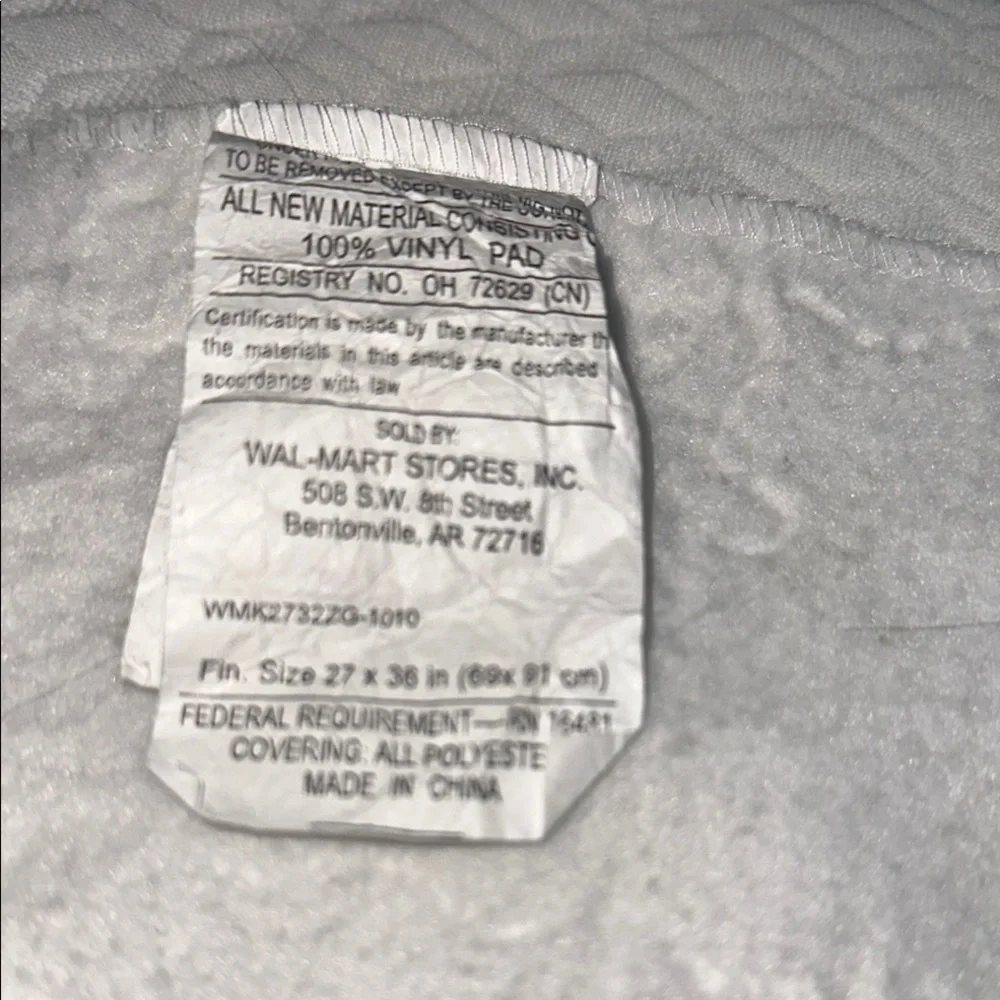 2 Mattress Pads (25x36) washable
